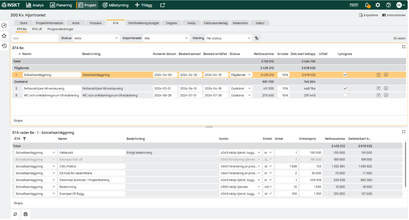 13.3 Flikar i flikar i Projekt